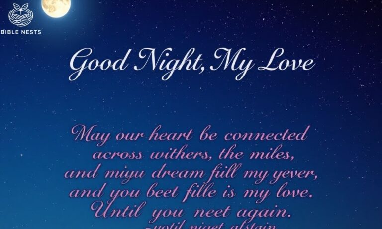 60+ Heartfelt Good Night Prayer for My Love Far Distance