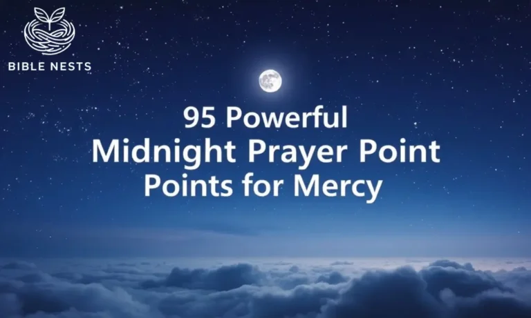 95 Powerful Midnight Prayer Points for Mercy