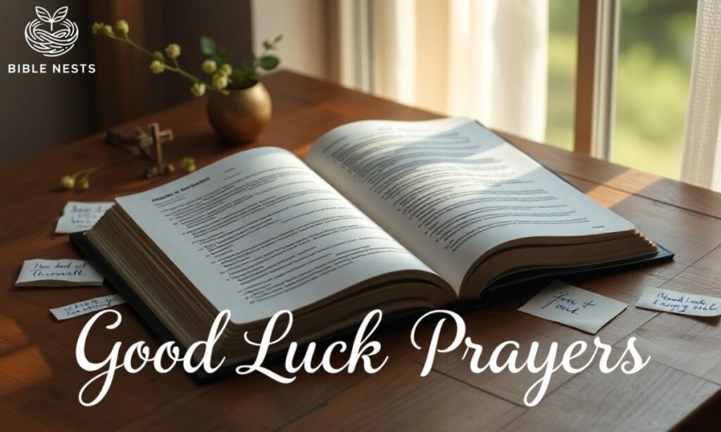 Bible Verses About Good Luck Prayers