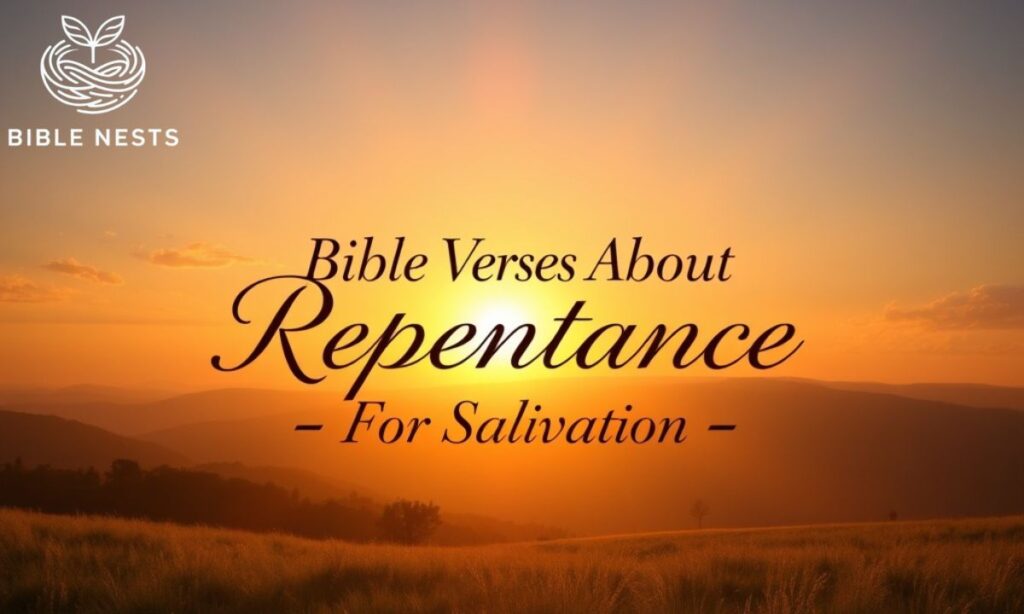 Bible Verses About Repentance – For Salvation