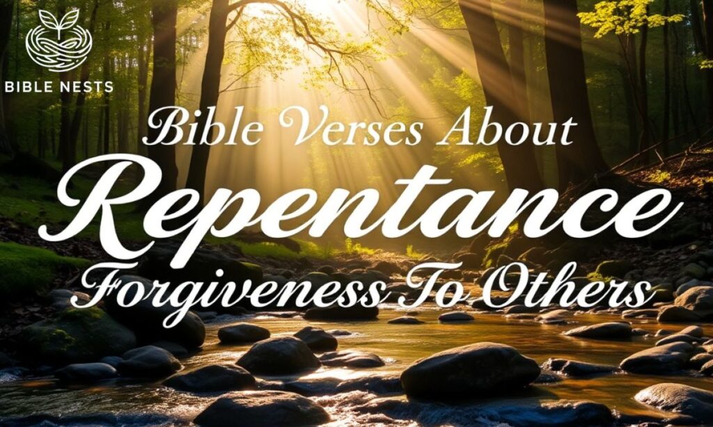 Bible Verses About Repentance – Forgiveness To Others