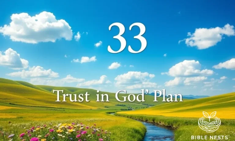 Biblical Meaning of the Number 33 Trust in God’s Plan