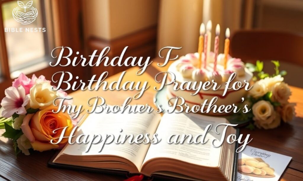 Birthday Prayer for My Brother's Happiness and Joy