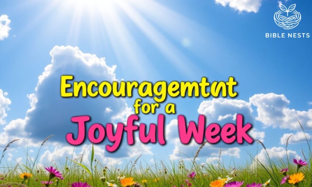 Encouragement for a Joyful Week
