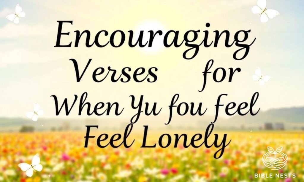 Encouraging Verses for When You Feel Lonely