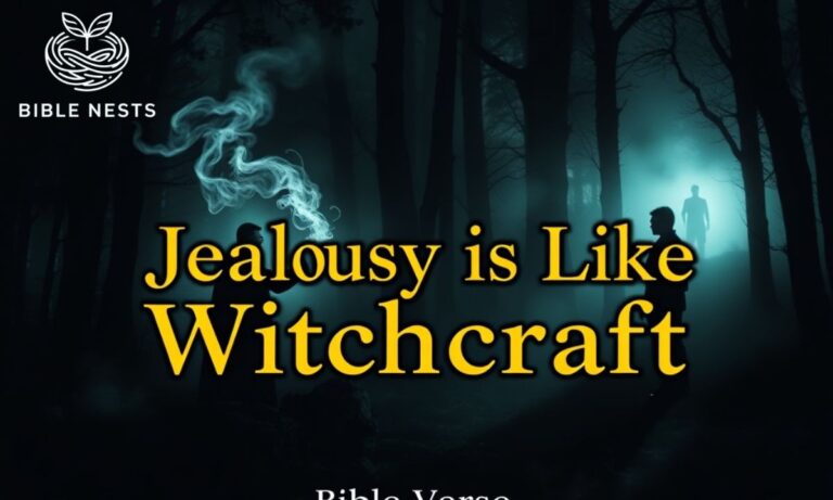 JEALOUSY IS LIKE WITCHCRAFT BIBLE VERSE