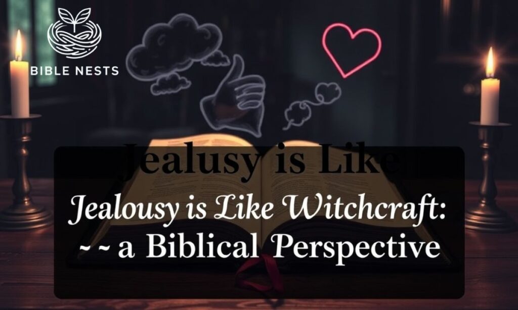 Jealousy is Like Witchcraft A Biblical Perspective