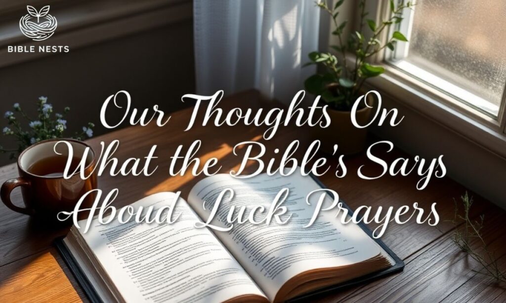 Our Thoughts On What the Bible Says About Good Luck Prayers