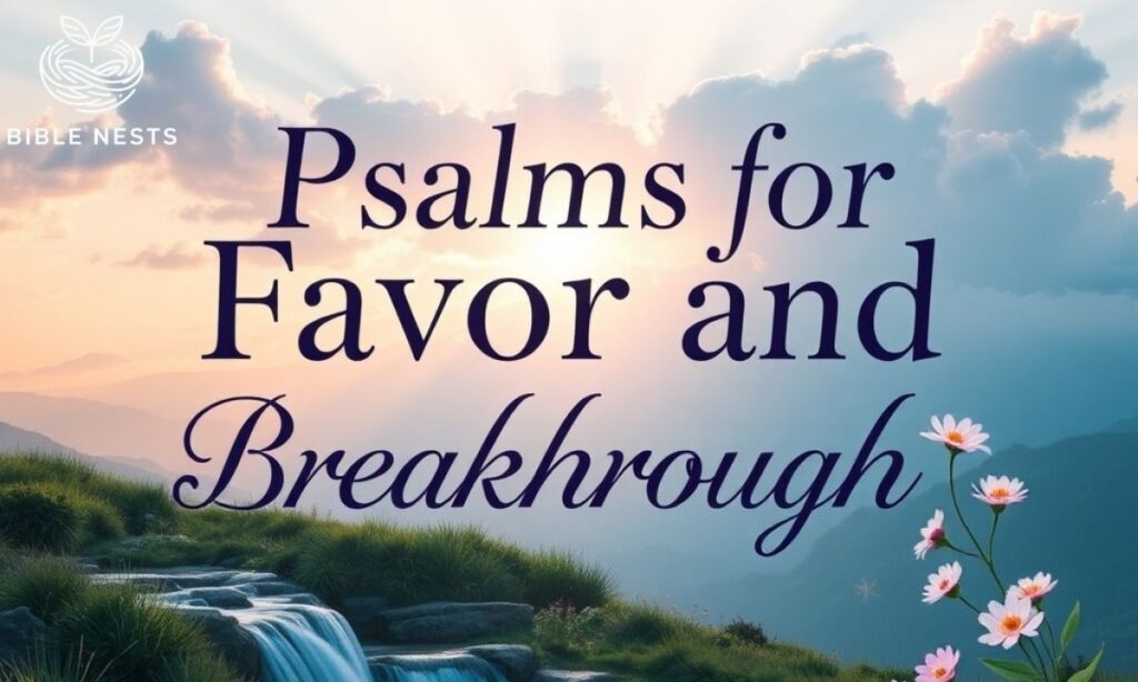 Psalms for Favor and Breakthrough