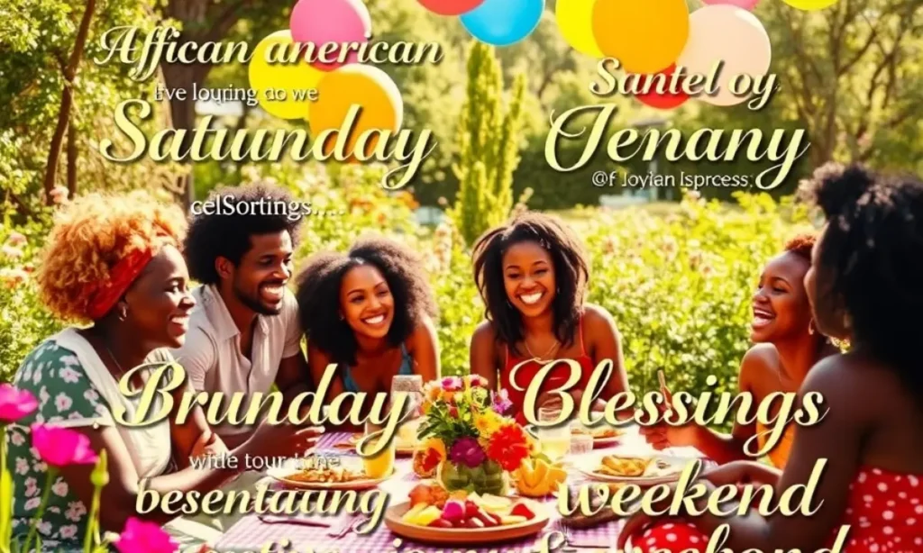 African American Saturday Blessings for a Joyful Weekend