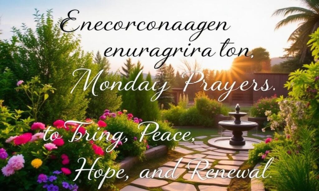 Encouraging Monday Prayers to Bring Peace, Hope, and Renewal