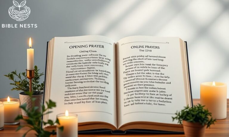 Opening Prayer for Online Class with Scriptures