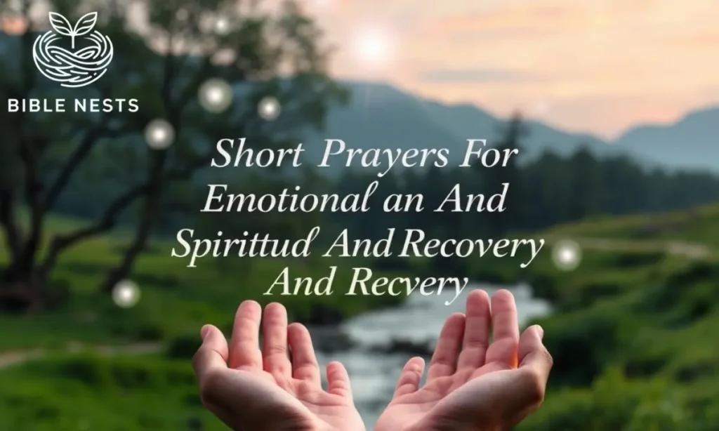 Short Prayers For Emotional And Spiritual Healing And Recovery