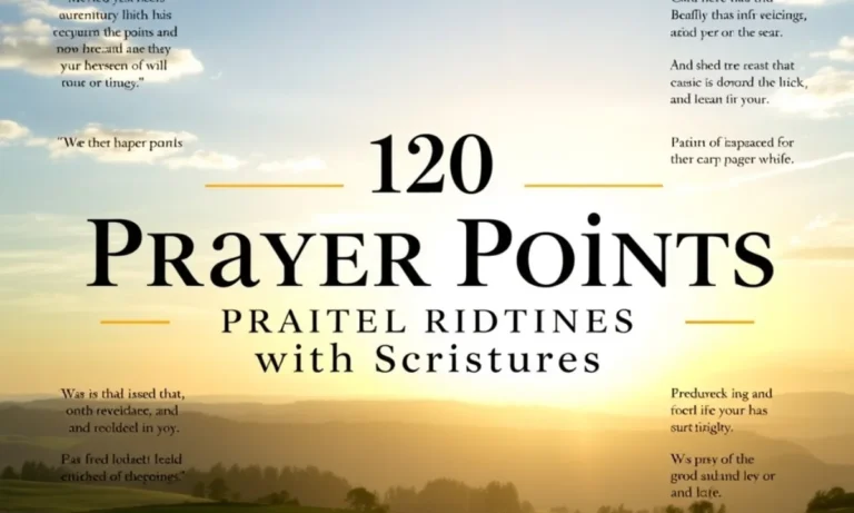 120 Warfare Prayer Points with Scriptures