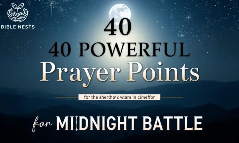 40 Powerful Prayer Points for Midnight Battle