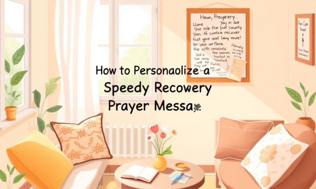 How to Personalize a Speedy Recovery Prayer Message
