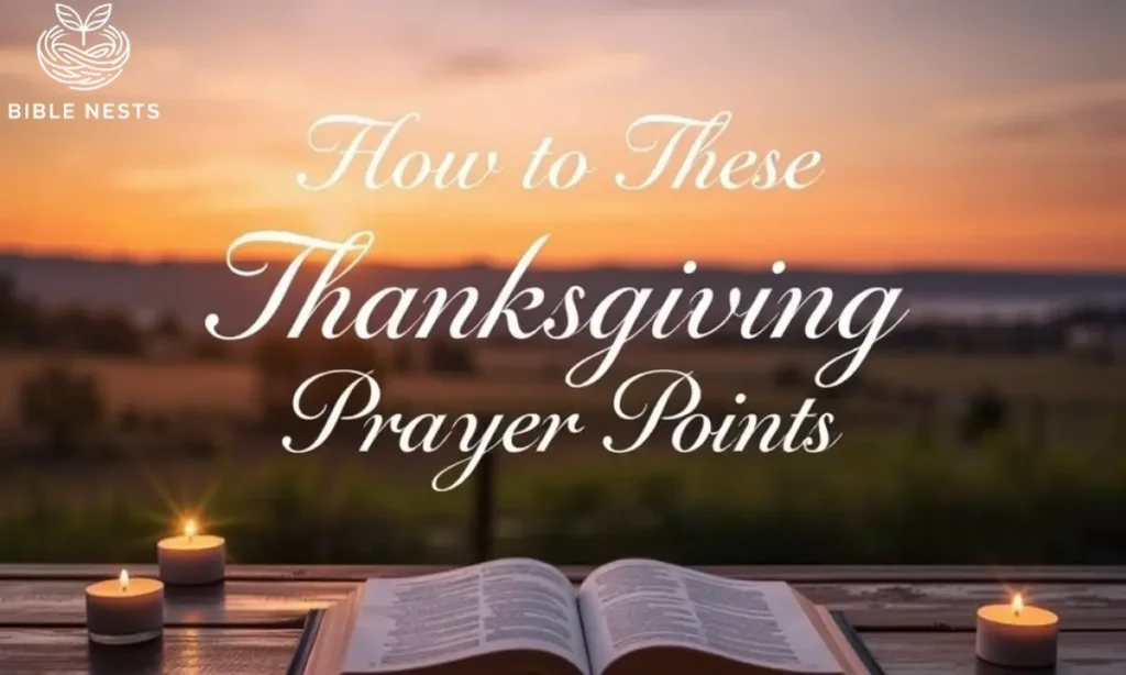 How to Use These Thanksgiving Prayer Points