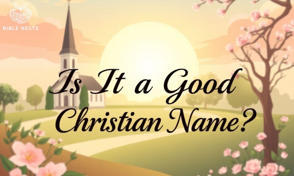 Is It a Good Christian Name