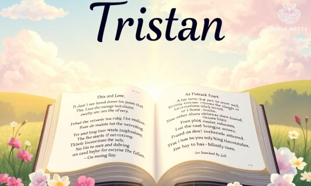 Bible Verses That Reflect Tristan’s Meaning
