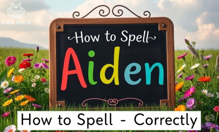 How to Spell Aiden Correctly: Common Variations & Meanings 